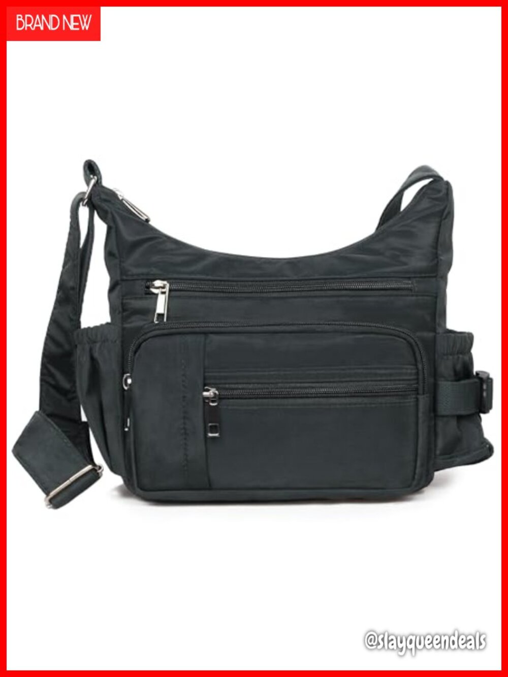 RFID Anti Thief Crossbody Bag Waterproof Nylon Shoulder Purse